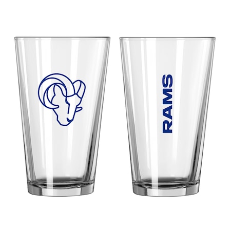 Logo Brands Los Angeles Rams 16oz Gameday Pint Glass 629-G16P-1